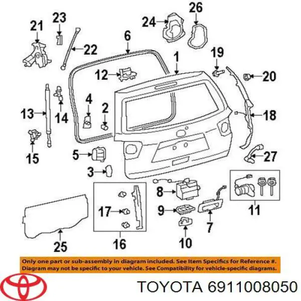  Toyota 6911008050 ціна, від 50.62 USD