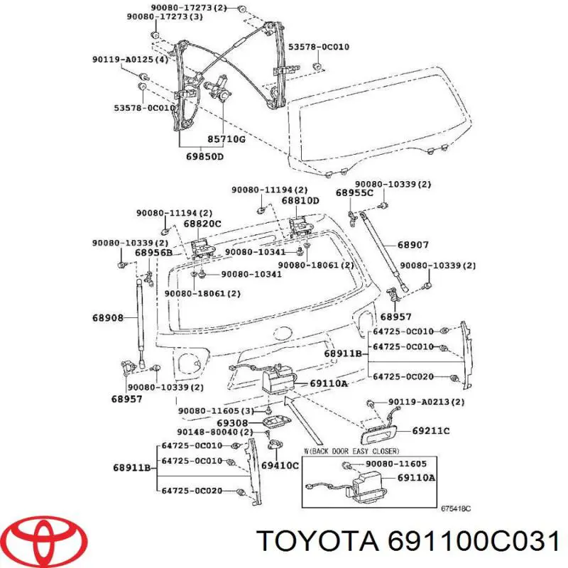 691100C031 Toyota 