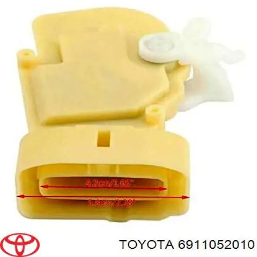 Замок дверки правої передньої 6911052010 Toyota