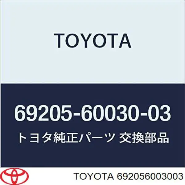 692056003003 Toyota 