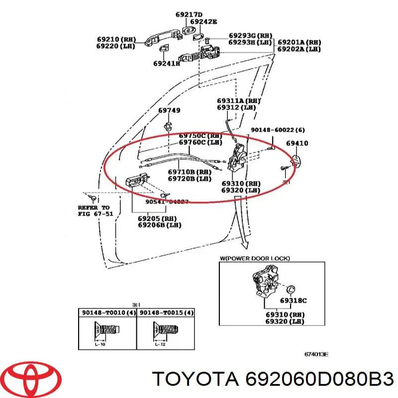 692060D080B3 Toyota 