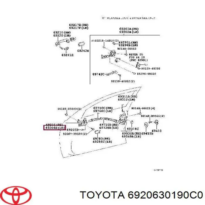 6920630190C0 Toyota 
