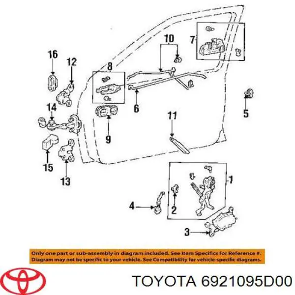  6921095D00 Toyota