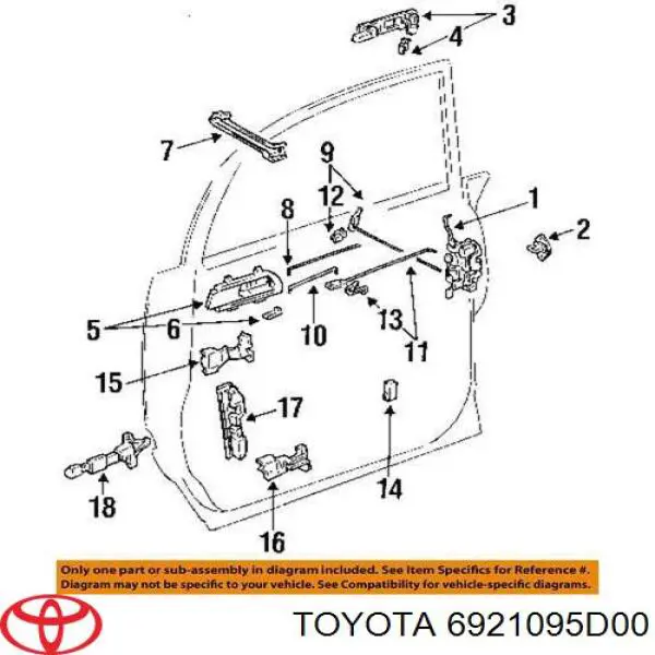 Toyota 6921095D00 ціна, від 44.34 USD
