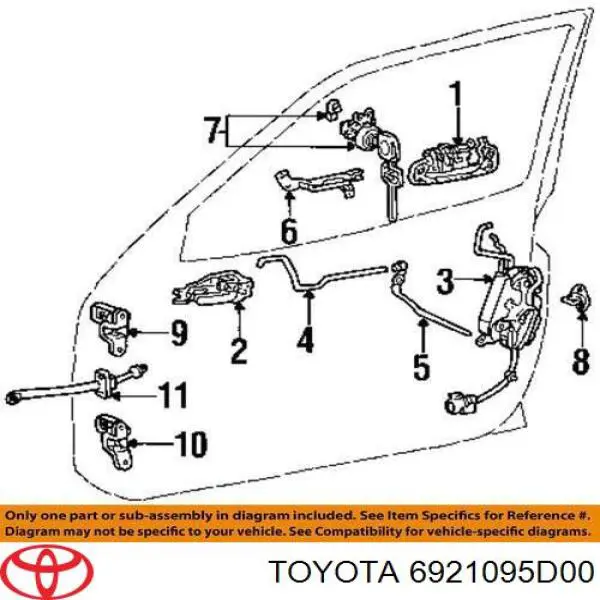 Купити 6921095D00 Toyota 