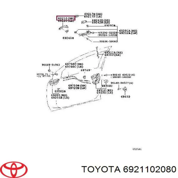 6921102080 Toyota 