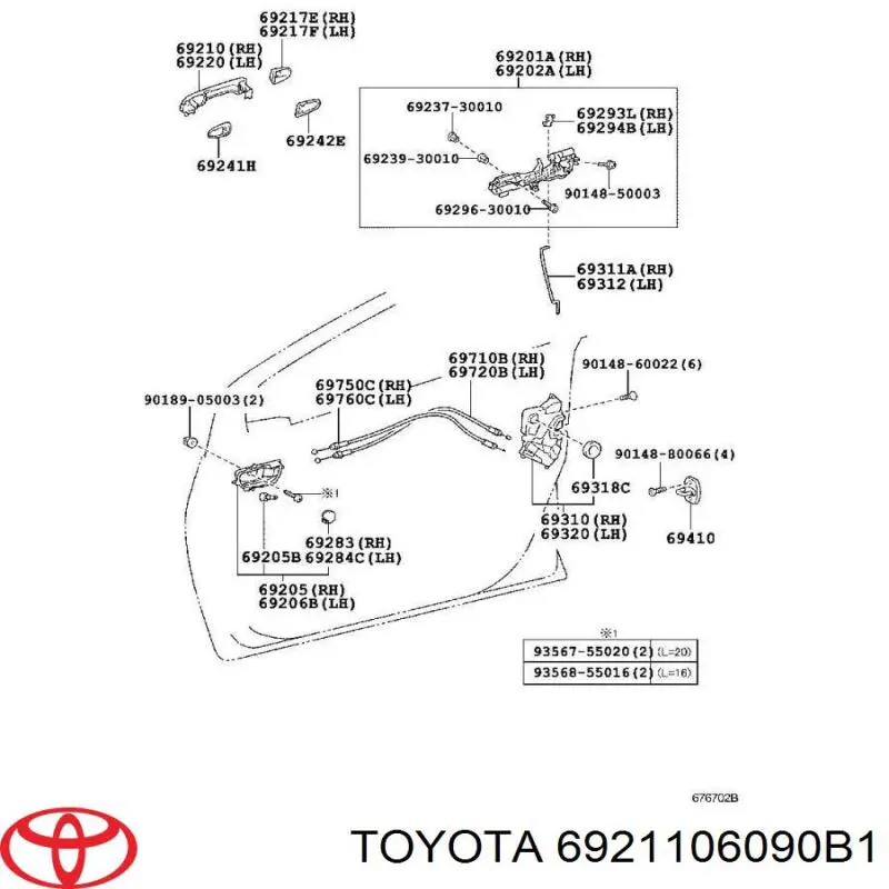  6921106090B1 Toyota