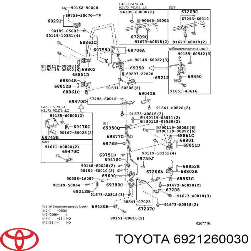 6921260030 Toyota 