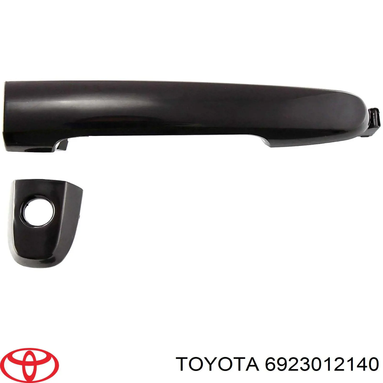Ручка задньої двері зовнішня права Toyota Corolla (E10) (Тойота Королла)