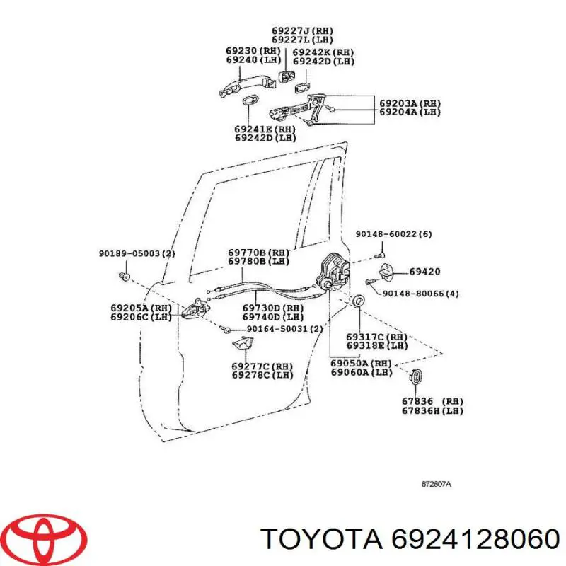 6924128060 Toyota 