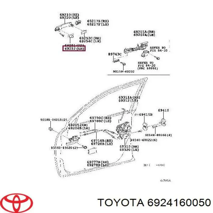 6924160050 Toyota 