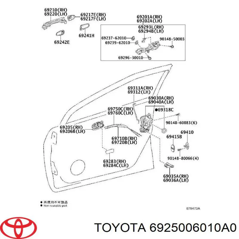  6925006010A0 Toyota