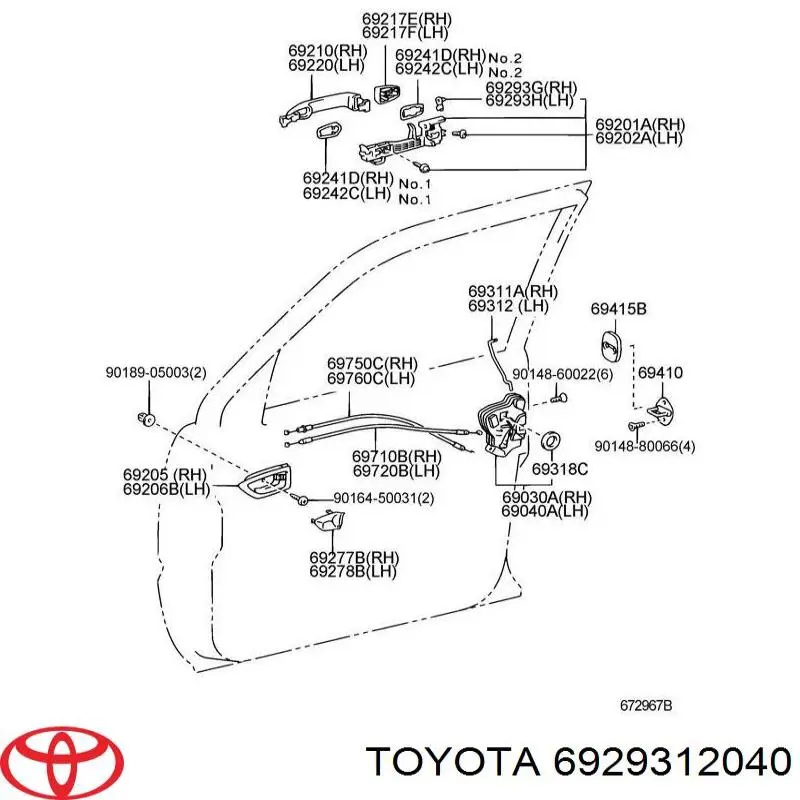  Toyota 6929312040 ціна, від 1.96 USD