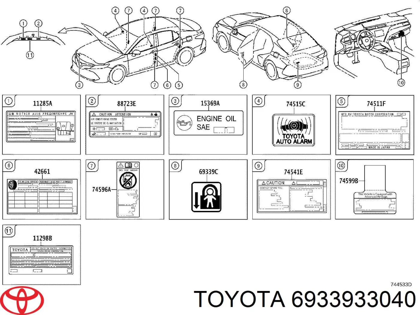  6933933040 Toyota