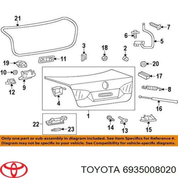  Toyota 6935008020 ціна, від 95.02 USD