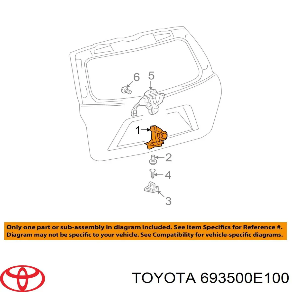Замок дверей багажника Toyota 693500E100 ціна, від 78.96 USD