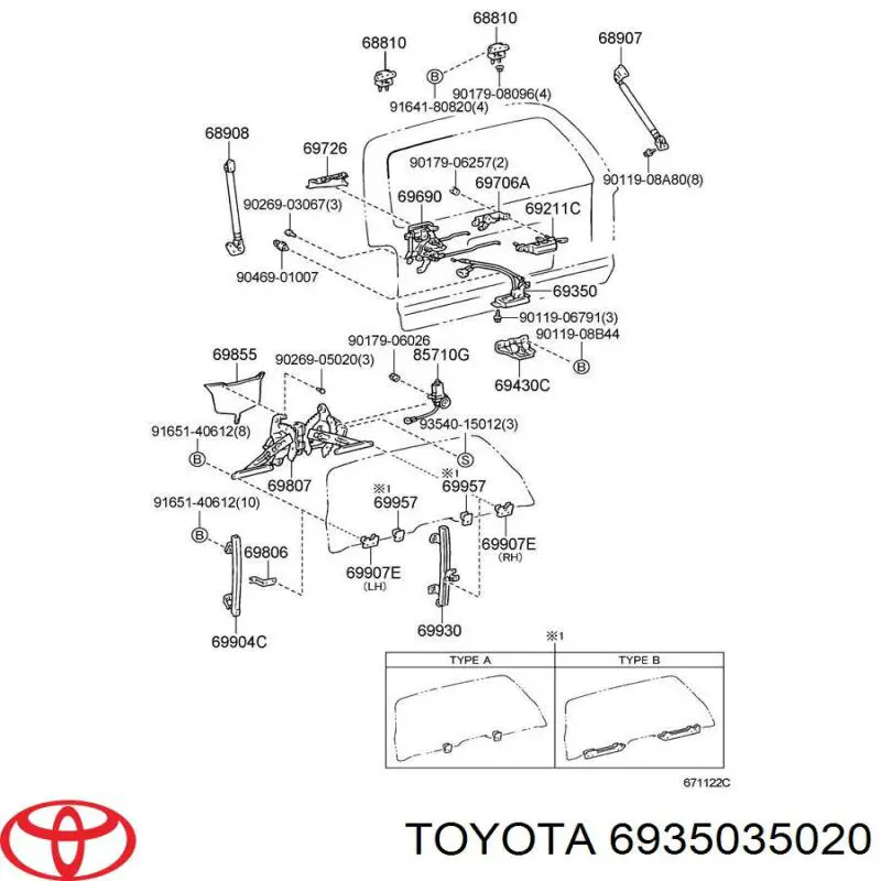 6935035020 Toyota 