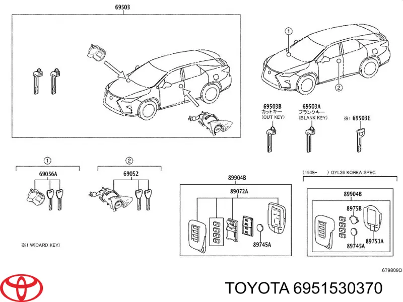 6951530370 Toyota 