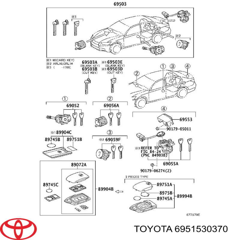  Toyota 6951530370 ціна, від 39.83 USD