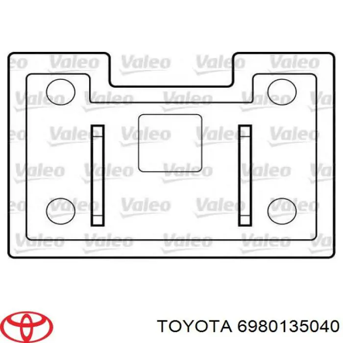 Купити 6980135040 Toyota Склопідйомник передньої правої двері