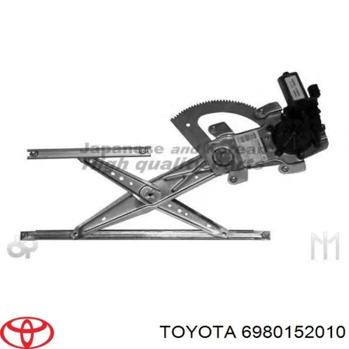 Механізм склопідіймача дверей передніх, правих Toyota 6980152010 ціна, від 53.43 USD