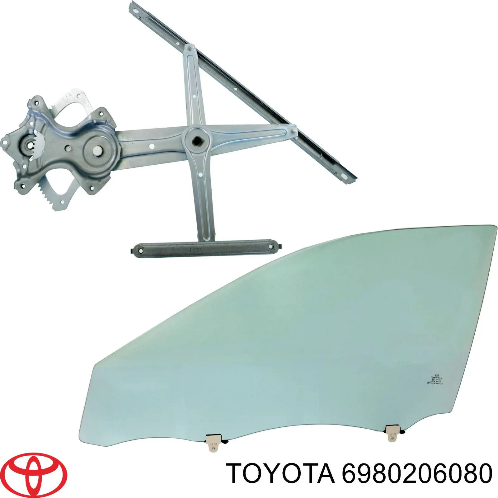Купити 6980233090 Toyota Механізм стеклопідйомника водійських дверей