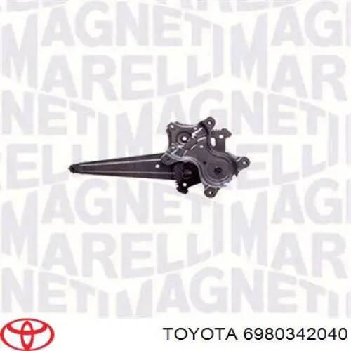 Механізм склопідйомника двері задньої, правої Toyota 6980342040 ціна, від 8.77 USD