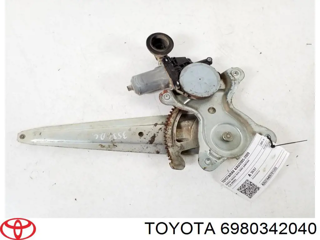 Купити 6980342040 Toyota Механізм склопідіймача двері задньої, правої