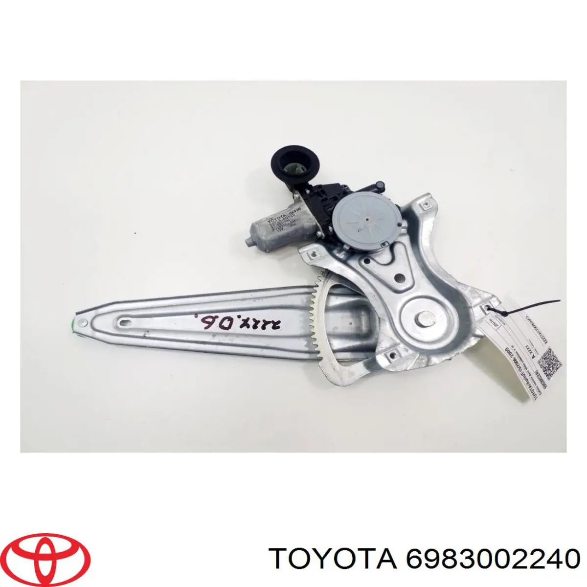 Механізм склопідіймача двері задньої, правої Toyota Yaris (Тойота Яріс)