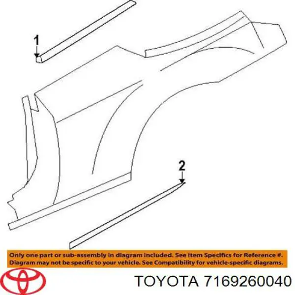  Toyota 7169260040 ціна, від 6.35 USD