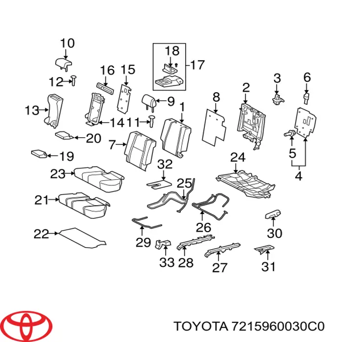7215960030C0 Toyota 
