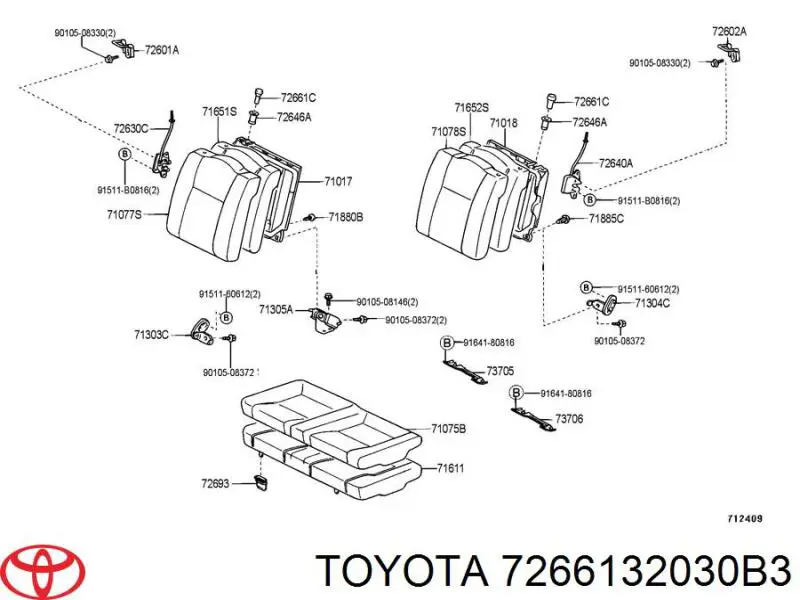  7266132030B3 Toyota