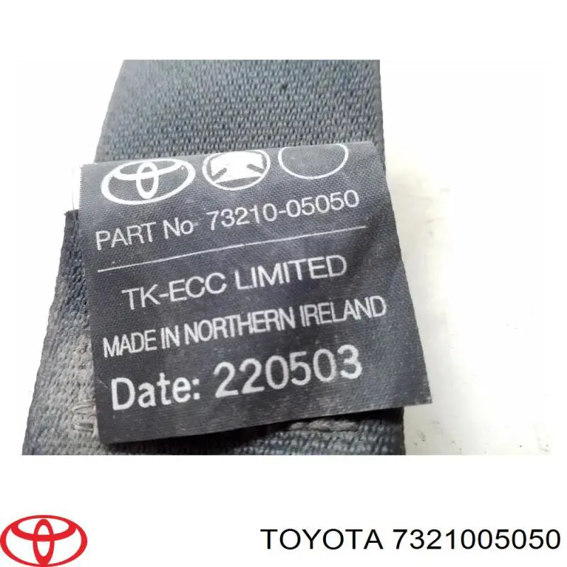 Купити 7321005050 Toyota Пасок безпеки передній правий