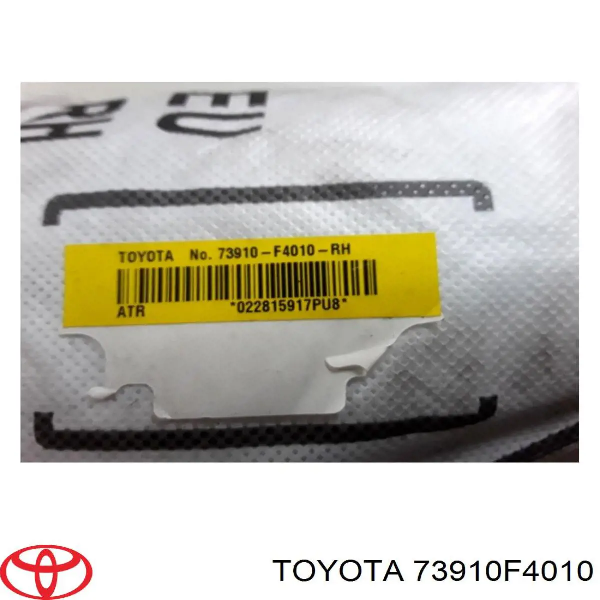 73910F4010 Toyota Подушка безпеки AIRBAG спинки сидіння, правого
