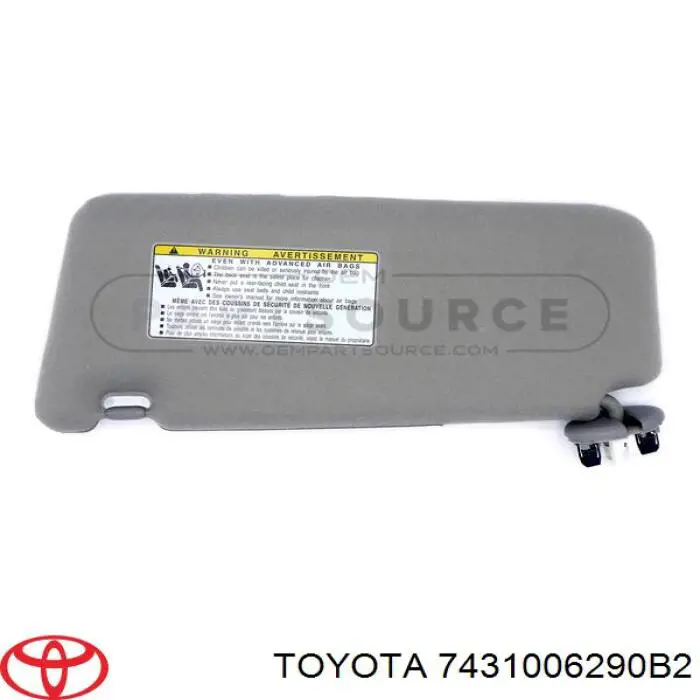 Козирок сонцезахисний 7431006290B2 Toyota