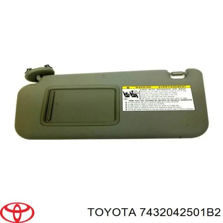 7432042501B2 Toyota Козирок протисонячний