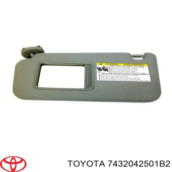 Козирок сонцезахисний автомобіля Toyota 7432042501B2 ціна, від 124.14 USD