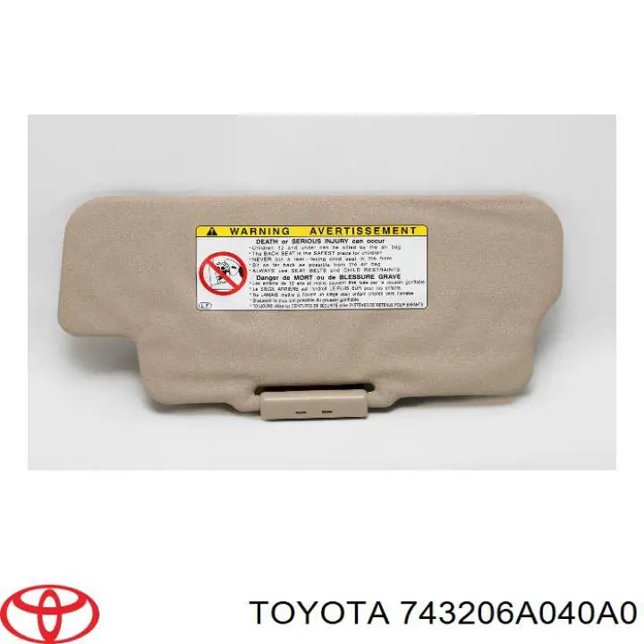 Козирок сонцезахисний автомобіля Toyota 743206A040A0 ціна, від 37.02 USD