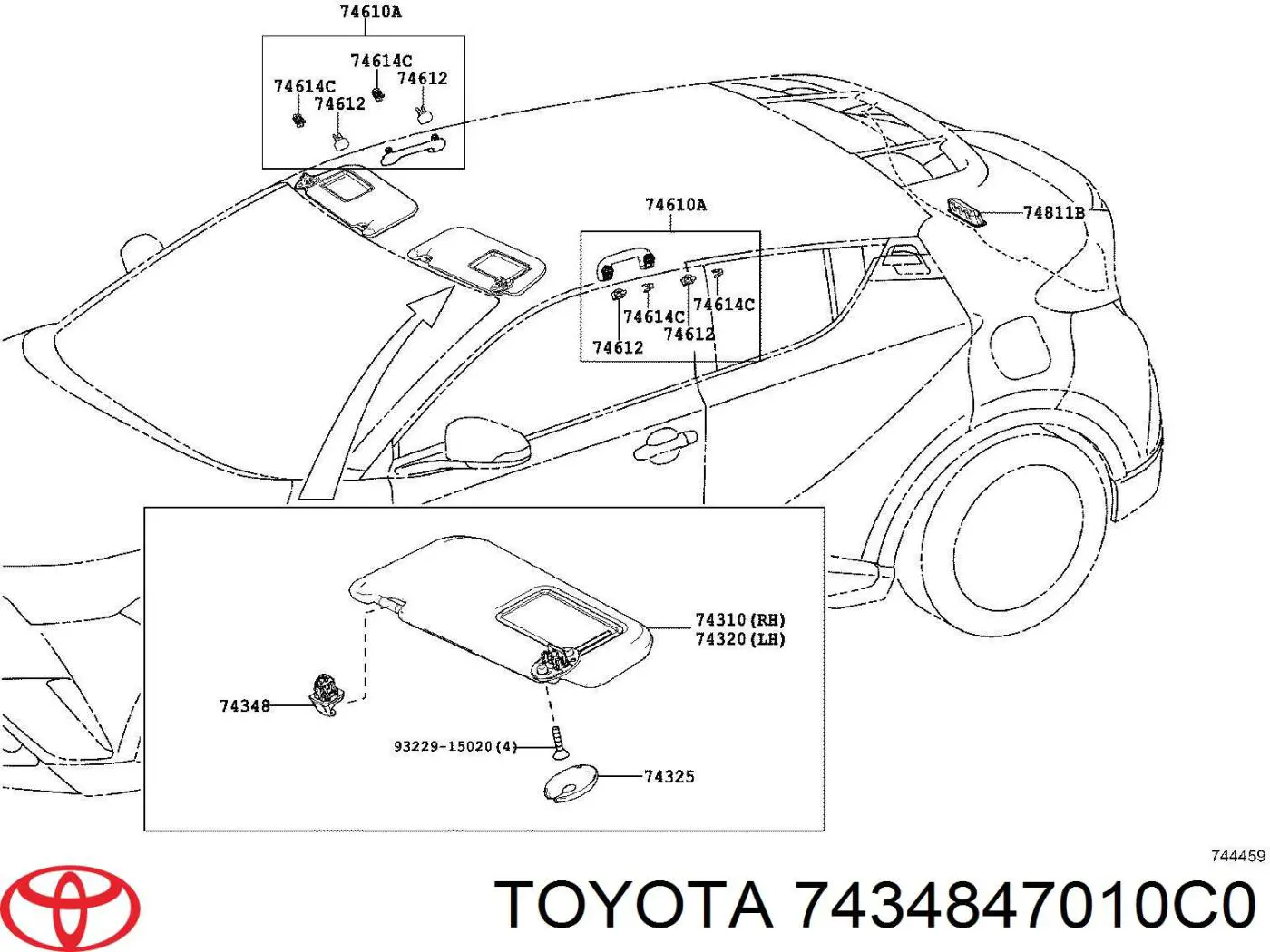 Купити 7434847010C0 Toyota 