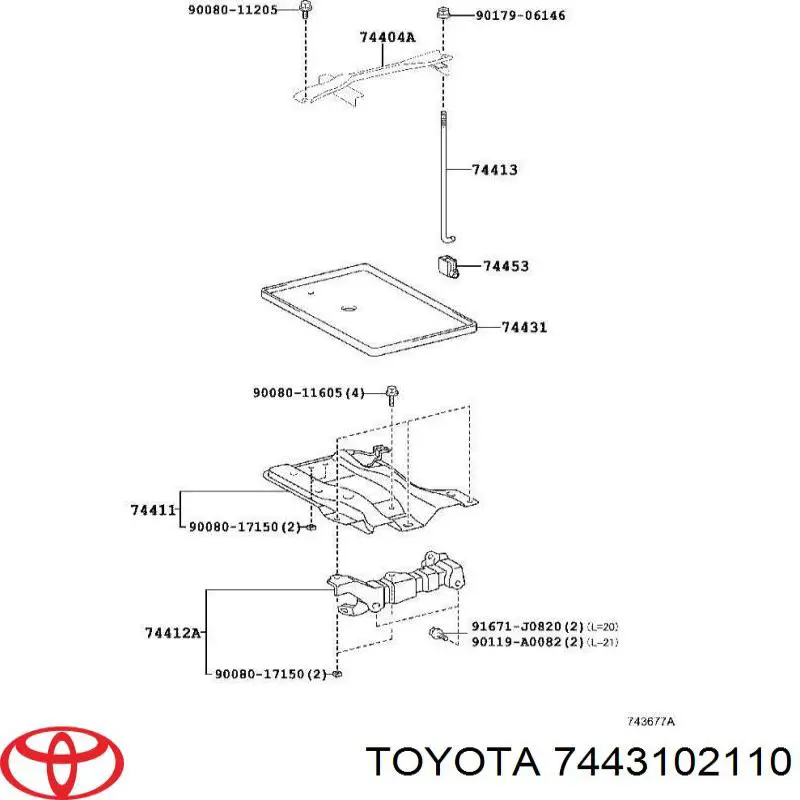  Toyota 7443102110 ціна, від 10.14 USD