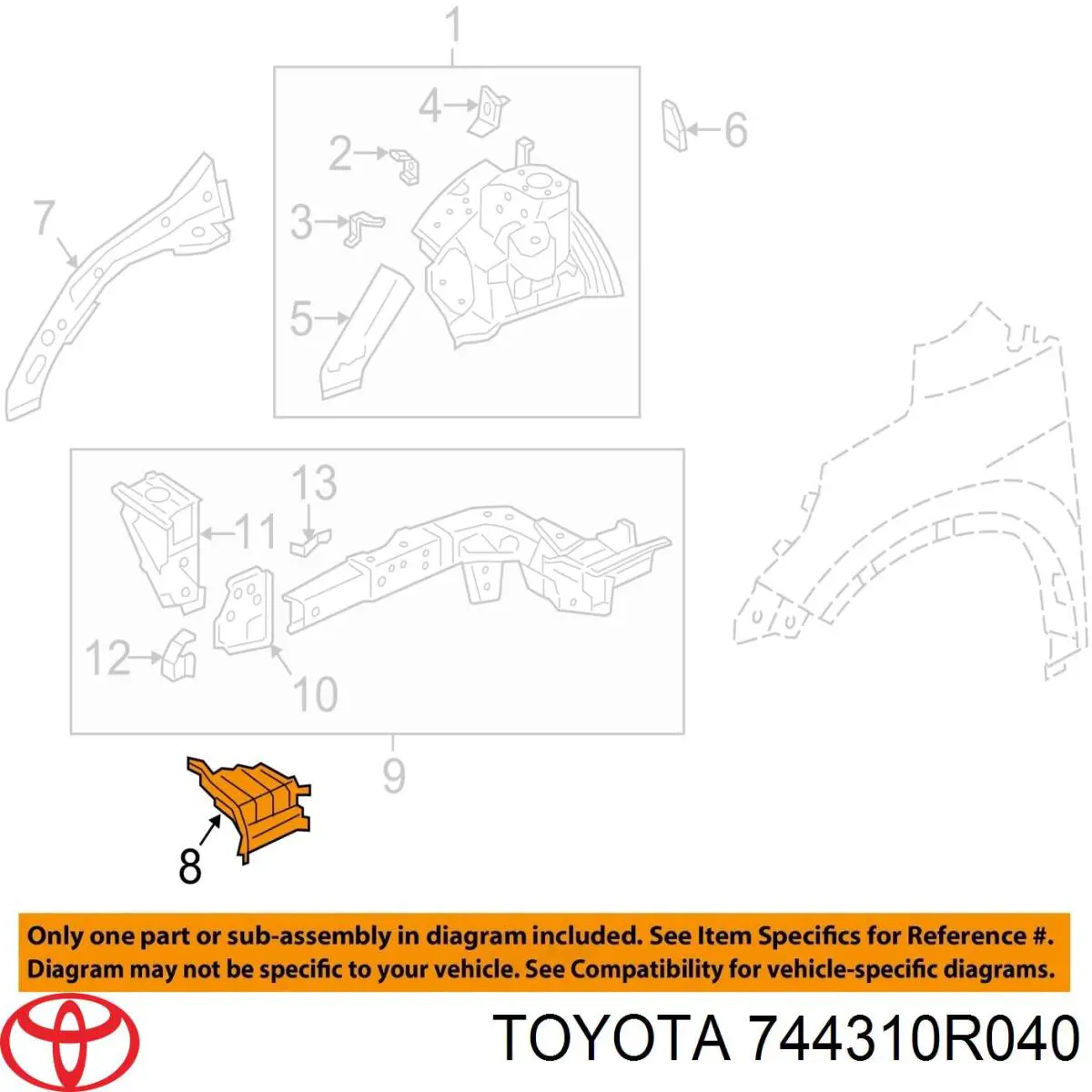 Toyota 744310R040 ціна, від 16.47 USD