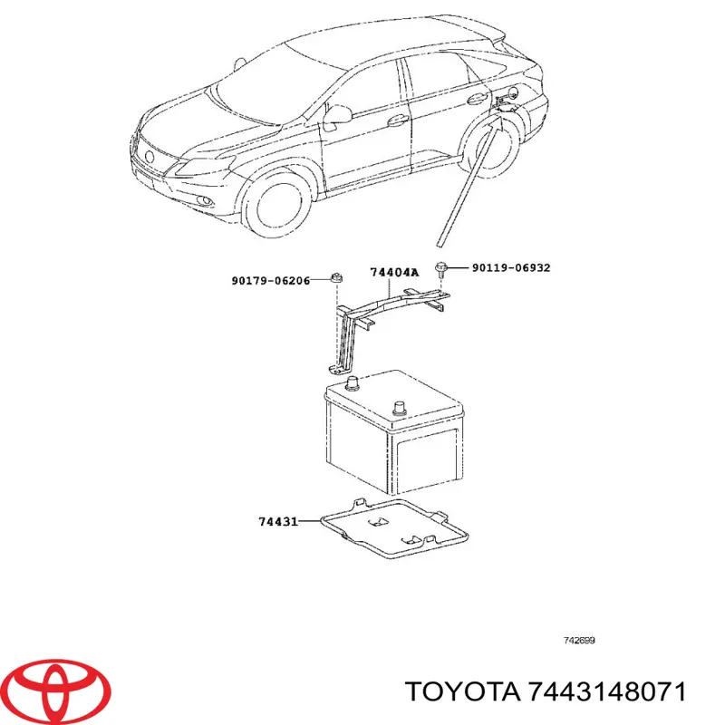 Купити 7443148071 Toyota 
