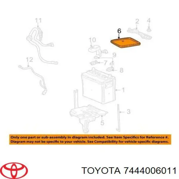  Toyota 7444006011 ціна, від 25.40 USD
