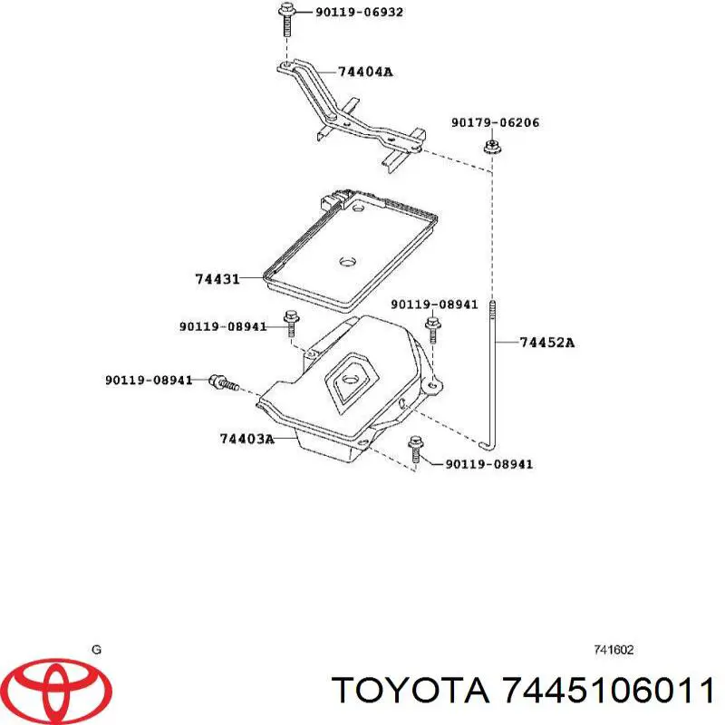  7445106011 Toyota