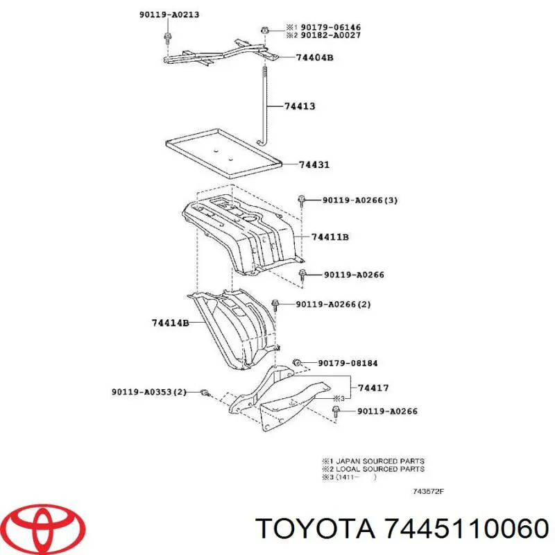 7445110060 Toyota 