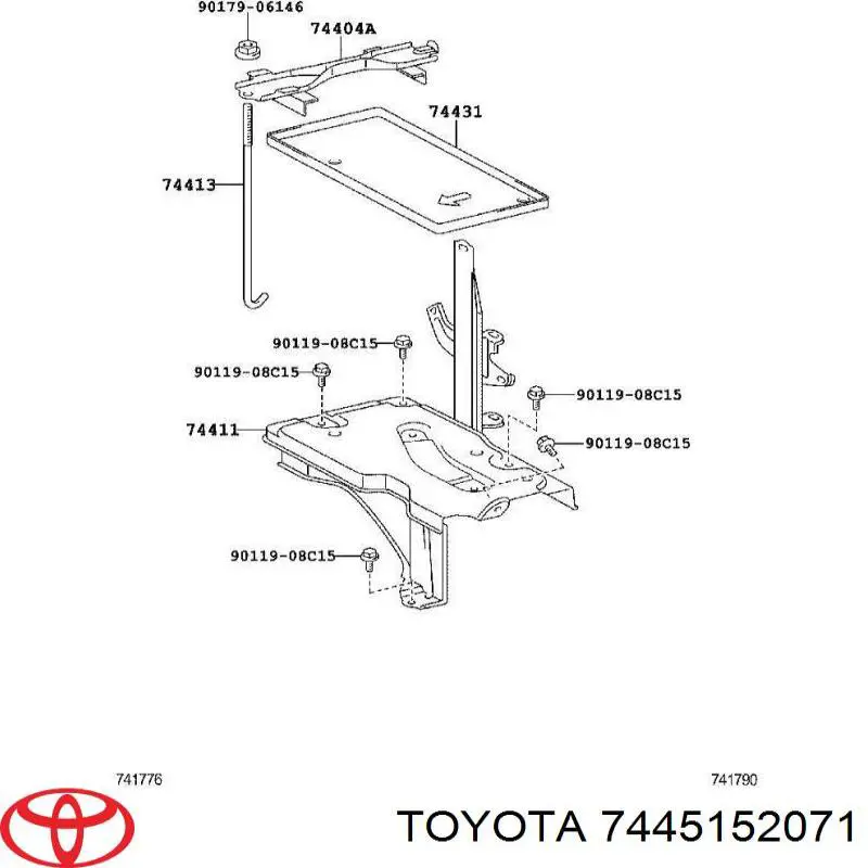  Toyota 7445152071 ціна, від 1.65 USD