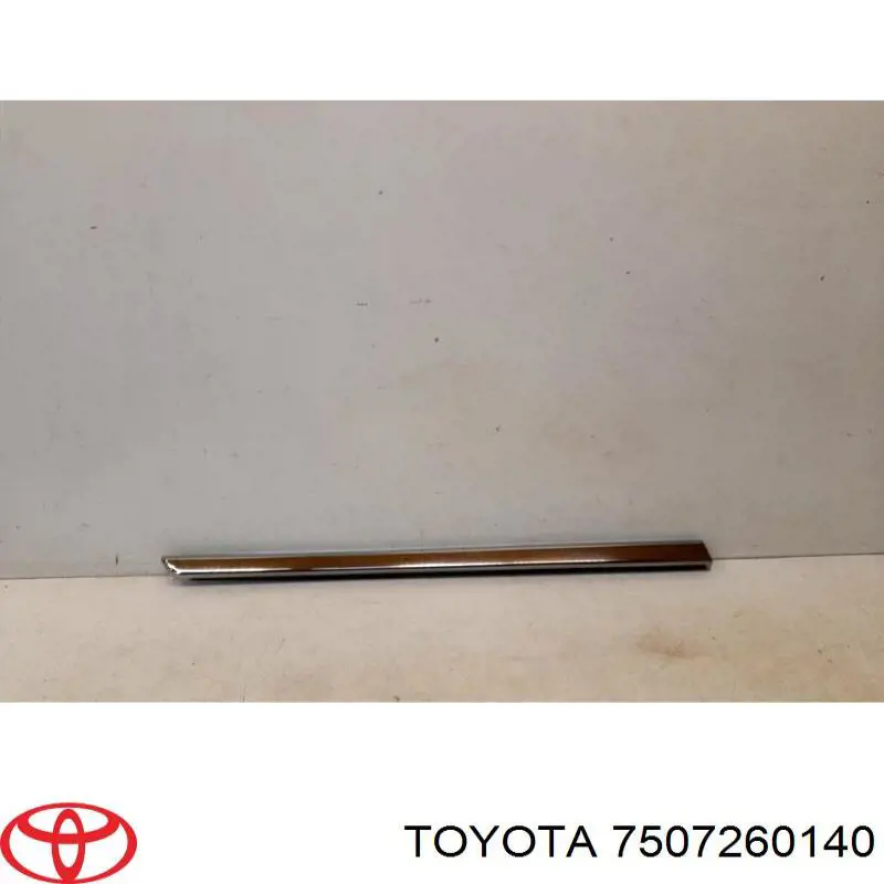 Молдинг передньої лівої двері 7507260140 Toyota