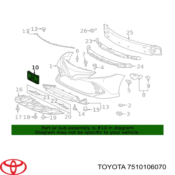 7510106070 Toyota 