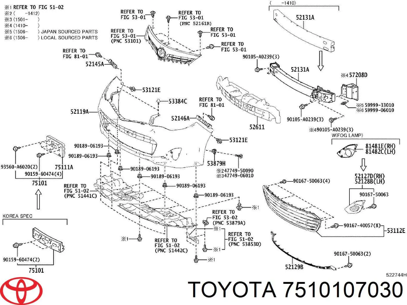 7510107030 Toyota