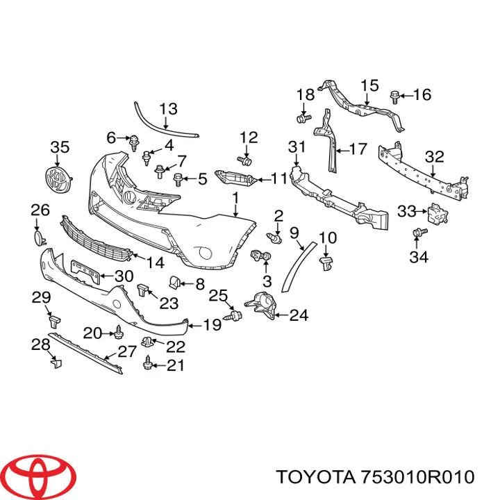  Toyota 753010R010 ціна, від 103.27 USD